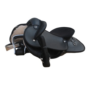 Selle de cheval légère Rider's Trust, synthétique, confortable, avec siège souple, étriers réglables, selle d'équitation durable - Product Image 3
