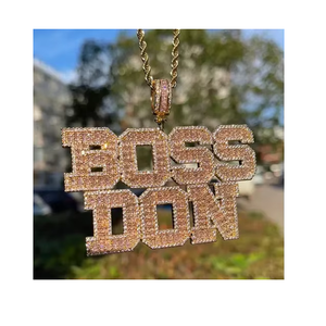 Pendentif Hip Hop Diamant Brillant Plaqué Rhodium Argent Sterling 925 Unisexe Bijoux Luxe Glacés Usage Quotidien Anniversaire - Product Image 4