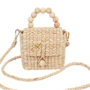 Mini Straw Crossbody <b>Bag</b> For Women Small Rattan <b>Bag</b> <b>Wicker</b> Hobo <b>Bag</b>, Mini Tote <b>Bag</b> With Top Handle Bamboo Beads - Product Image 5