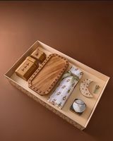 Ensemble de mubkhar arabe fait main en Inde, boîte en bois écologique, porte-encens religieux, brûleur de bakhoor, design tendance
