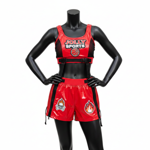 Conjunto de Bikini para Mujer, 180 GSM, Poliéster y Spandex, Brillante, Rojo y Negro, Paneles de Malla, Transferencia Térmica, Logotipo Personalizado - Product Image 6