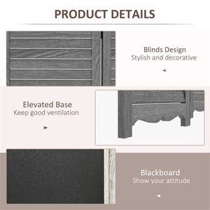 Divisorio Artistico in Legno/Schermo per la Privacy con Funzione di Appendimento - Product Image 2