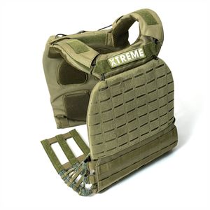 Chaleco con Peso Ajustable de Fábrica OEM con Logotipo Personalizado, 20lb 40lb 60lb, Placas de Acero Extraíbles, Chaleco para Entrenamiento de Fuerza y Crossfit - Product Image 3