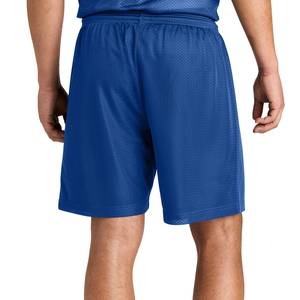 High Quality Men's 5-Inch Inseam Double <b>Layer</b> Blank Mesh Shorts Sublimation Solid Pattern Lightweight Material - Product Image 6