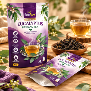 ถุงซิปลามิเนต EcoRev แบบปิดผนึกได้ พร้อมวาล์วสำหรับเก็บอาหาร บรรจุภัณฑ์ชาเขียว ขนาดสั่งทำได้ รุ่น ECO97 BOPP/VMCPP Silk - Product Image 5