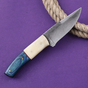 Handmade Fixed Blade Utility <b>Knife</b> Industrial Grade Wood <b>Bone</b> <b>Handle</b> Leather Sheath Full Tang 1095 Steel Hunting Camping Custom - Product Image 3