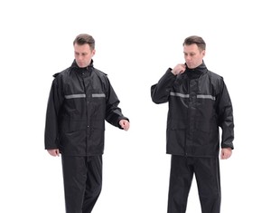 Regular Fit Waterproof Breathable Windproof Reversible Hooded Eco-Friendly <b>Rain</b> Suit Set Lightweight <b>Rain</b> <b>Jacket</b> Pants Quick Dry - Product Image 1