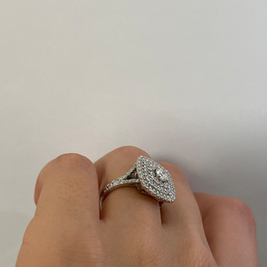 Anillo de compromiso con diamante cultivado en laboratorio de corte redondo de 0.30 quilates para mujer, oro de 14K, joyería nupcial de lujo, regalo. - Product Image 2