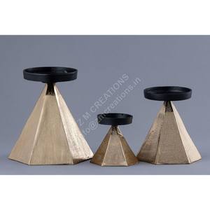 Portavelas cilíndrico para velas de té, juegos de regalo, decoración para bodas, Navidad y eventos, de aluminio, hecho a mano, ecológico - Product Image 4