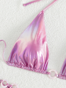 Ensemble de bikinis de luxe pour femmes, respirant, pour l'été, maillots de bain sexy, vêtements de plage pour femmes - Product Image 2