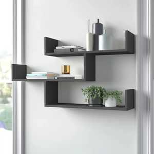 Estante Flotante Moderno Minimalista de Madera Maciza Ajustable, Estante de Madera Gruesa para Montar en la Pared, Organizador de Almacenamiento para Sala de Estar - Product Image 2
