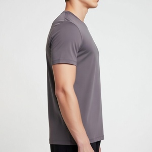 เสื้อยืดผ้าฝ้ายคุณภาพสูงแบบเรียบ สำหรับงานออกแบบเอง เสื้อยืดผ้าฝ้ายทรงบ็อกซ์คัทเนื้อหนา ขายส่ง - Product Image 5