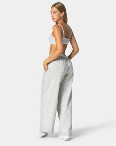 Premium Quality Women's Mid Waist Sweatpants Streetwear Winter Eco-Friendly Breathable Cotton Fleece Joggers <b>Elastic</b> Waist <b>Lace</b> - Product Image 5