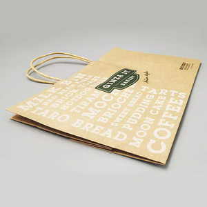 ถุงกระดาษคราฟท์สีน้ำตาลสำหรับขายส่ง พร้อมหูหิ้วและโลโก้สั่งทำ ถุงกระดาษคราฟท์สำหรับบรรจุภัณฑ์ช้อปปิ้ง - Product Image 6