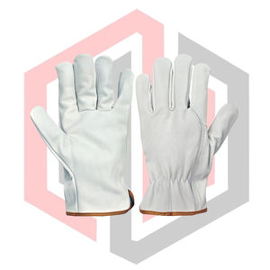 Gants de conduite en cuir de chèvre, couleur personnalisée, logo, antidérapants, doux, lisses, antistatiques, résistants aux déchirures, respirants, gants de sécurité - Product Image 1