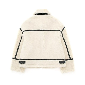 2025 New casual fur <b>jacket</b> everyday fuzzy fleece coat <b>warm</b> plush winter outerwear zip up thermal <b>jacket</b> - Product Image 2