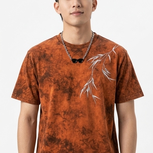 เสื้อยืดโอเวอร์ไซส์สไตล์วินเทจสมัยใหม่สำหรับผู้ชาย ผ้าโพลีเอสเตอร์ 100% พิมพ์ลายดิจิทัลด้านหน้า แขนสั้น ทรงปกติ สตรีทแวร์แนวอูร์เบน - Product Image 3