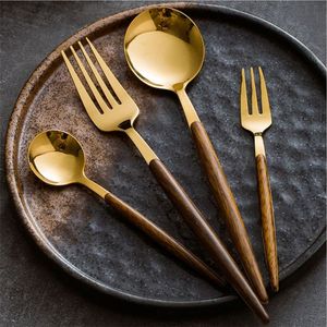 Luxury Gold Pink Cutlery <b>Set</b> Stainless Steel Modern Flatware 24pcs <b>Dinnerware</b> <b>Set</b> Elegant Spoon Fork Knife <b>Set</b> <b>for</b> Restaurant - Product Image 3