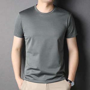 Nouveau T-shirt blanc uni à col rond et manches courtes pour homme – Vente en gros usine - Product Image 4