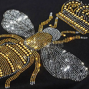 T-shirt décontracté moderne et tendance avec strass, personnalisé, écologique, respirant, à manches courtes, en matière douce et confortable pour - Product Image 2