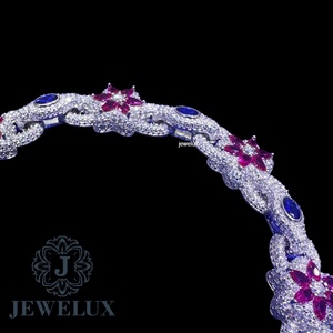 Luxury Style Moissanite <b>Silver</b> Tennis <b>Bracelet</b> for Unisex with Continuous Sparkle Stones Gift Export Competitive Wholesale Price - Product Image 2