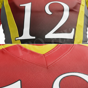 Vêtements de sport tendance en promotion, qualité supérieure, logo brodé personnalisé, uniformes de football américain, kits personnalisés OEM ODM - Product Image 4