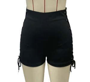 Shorts de Encaje para Mujer, Cintura Media, Elástica, Transpirable, Ajustados, Estilo Urbano, Casuales, Lisos, Personalizables - Product Image 4