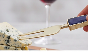 Luxury Design <b>Cheese</b> <b>Knives</b> <b>Set</b> Of 3 With Blue Inlay Handles Handmade Flatware Best Quality Elegant <b>Cheese</b> Tools For Kitchen Use - Product Image 4