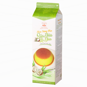 Crème d'œuf professionnelle au pandan et à la noix de coco, crème d'œuf non cuite 1KG, pour boulangerie, restauration commerciale, OEM/ODM, approvisionnement mondial - Product Image 1