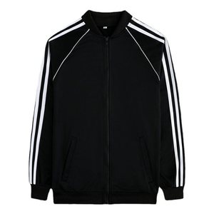 Ensemble de survêtement rouge à fermeture éclair intégrale, col montant, poches latérales, style sportif, vêtement d'automne, unisexe, adulte, coupe classique - Product Image 4