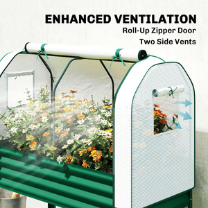 Jardinera Elevada con Invernadero de PE, Solución Ecológica para Cultivo en Exteriores - Product Image 4