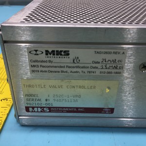 Controlador de Válvula de Escape Tipo 252 MKS 252C-1-VPO - Equipos y Piezas de Semiconductores de Confianza de Marca Global - Product Image 1