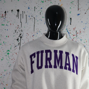 Sudadera FURMAN ASH GREY con Cuello Alto, 100% PURPLE, Apliques Bordados, Cuello Ancho, CLUSH INDUSTRIES - Product Image 5