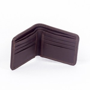 Portefeuille bifold en cuir véritable pour hommes et femmes, fait main, en cuir de vachette, fin, pliable, avec porte-cartes et poche à monnaie - Product Image 6