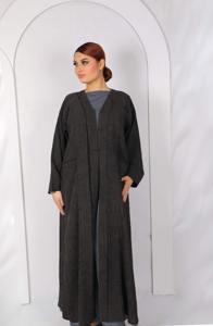 Abaya de Lino Premium para Verano, Negra, Moderna, Ligera, Vestido Largo Modesto para Mujeres Musulmanas, Vestido Islámico, Túnica Modesta, Moda Musulmana - Product Image 3