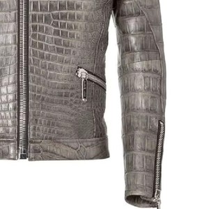 Chaqueta de Cuero Personalizada con Grabado Python para Hombre, Piel Genuina de Vacuno, Estilo Motociclista, Servicio de Muestras de Fábrica OEM ODM Disponible, Elite - Product Image 3