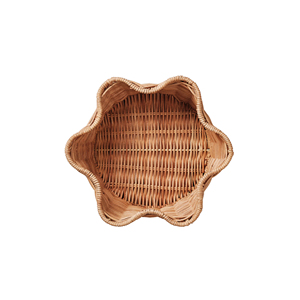 Best Selling Rattan Serving Tray Natural <b>Wicker</b> Tray for Food Serving <b>Coffee</b> <b>Table</b> Breakfast Tray OEM Supplier - Product Image 6