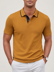 เสื้อโปโลลำลองสำหรับผู้ชาย ผลิตจากผ้าคุณภาพพรีเมียม สวมใส่สบาย ทนทาน เหมาะสำหรับทำงาน เล่นกีฬา และใช้ในชีวิตประจำวัน - Product Image 1