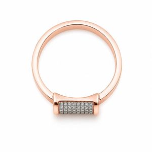 18k gold <b>mens</b> rose Gold Square Cluster Diamond <b>Ring</b> Micro Pave CZ Statement Band Luxury Wedding Party Engagement Gift Jewelry - Product Image 4