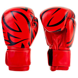 Guantes de boxeo de cuero genuino en venta en línea, guantes de boxeo transpirables personalizados de marca privada - Product Image 4