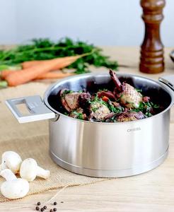 Casseruola in acciaio inossidabile da 1 quarto di strato con coperchio | Cristel - Product Image 3