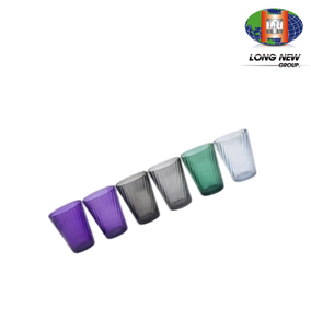 Gobelets à boire en PET OEM LONGNEW |   Vaisselle en plastique légère et réutilisable de qualité alimentaire - Product Image 2