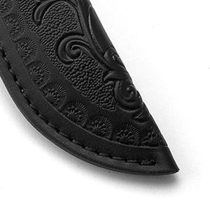 Funda de cuero de grano completo hecha a mano para cuchillo de caza, herramientas de camping y herramientas para exteriores. - Product Image 2