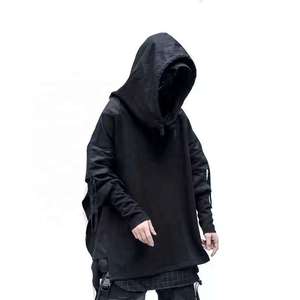 Sudadera con Capucha Techwear para Hombre, Estilo Ninja, Negra, Urbana, Holgada, Táctica, Hip Hop, Chaqueta en Capas, Estilo Cyberpunk - Product Image 4