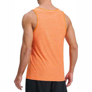 Camisetas sin mangas personalizadas de talla grande para hombre, informales y elegantes, al por mayor, premium, transpirables, de punto, 100% algodón, tela suave, para gimnasio - Product Image 2