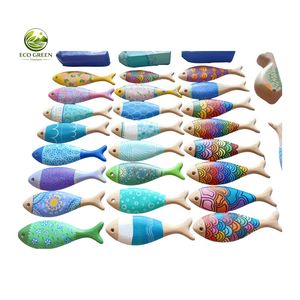 Handmade Ash Wood Fish <b>Wall</b> Decor Polished Modern Hanging Ornament Customized Finish Home Beach Resort Gift Store Boho - Product Image 2