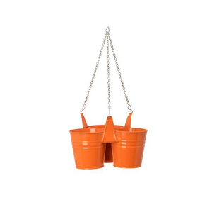 Exhibidor de Macetas Colgantes de Hierro de Lujo para Decoración Elegante de Balcones y Patios - Product Image 1