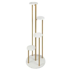 48.5 Inch 4-Tier Metal Plant Stand <b>Wall</b> & <b>Display</b> Shelves - Product Image 3