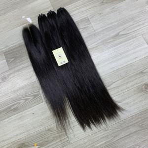 Extensions de cheveux humains vierges vietnamiens de haute qualité 13x6 HD Frontal et Raw, noir naturel, double trame, tissage à la machine - Product Image 6