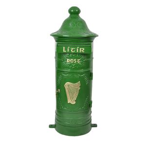 Cast Iron Irish <b>Post</b> <b>Box</b> <b>For</b> Garden Supplies Ground Mount Decorative Mailbox Handmade Custom Ireland Letter <b>Box</b> <b>For</b> Outdoor Item - Product Image 2